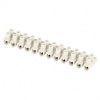 Skrutková svorkovnica 12× 2,5–4 mm2, 450 V, biela