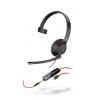 Poly náhlavní souprava Blackwire 5210, 3,5 mm jack + USB-C/A adaptér, mono 8X230AA HP