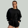 GymBeam Dámska mikina Lunar Cropped Black - STRIX Veľkosť: XL 84598-5-XL