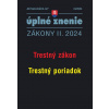 Trestný zákon. Trestný poriadok (Aktualizácia II/7/2024)