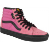 Vans UA SK8-Hi ružová,čierna Dámske členkové tenisky 6.5