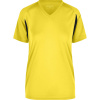 James & Nicholson Tričko JN 316, běžecké, krátký rukáv, dámské COT02031698300-yellow/blac XS Žlutá/černá