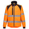 PORTWEST WX2 ECO HI-VIS CD875 / Reflexná softshellová ECO bunda - HV oranžová/čierna S