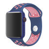 eses Športový silikónový perforovaný remienok pre Apple Watch 38 mm/40 mm/41 mm/42 mm Farba: modrá - ružová