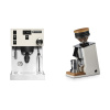 Rancilio Silvia PRO X, bílá + Eureka Mignon Single Dose, White & Oak