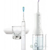 Philips Sonicare DiamondClean Power Flosser Combo sonická zubná kefka 1 ks + ústna sprcha (250 ml), biela (HX3886/41) 1x1 set