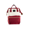 LÁTKOVÝ BATOH červená/biela