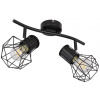 Globo 54017-2 prisadené stropné bodové svietidlo Priska 2x40W | E27 - čierna