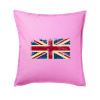 Britská vlajka stará - Vankúš 50x50 - 50x50 - Vrátane výplne ( Ružová )