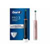 ORAL-B Pro 3 3900 Duo Black & Pink, eletrický zubní kartáček