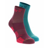 Inov8 Trailfly Sock Mid 2pack teal purple ponožky Velikost: M