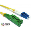 Optický patchcord, 9/125, E2000 / APC-LC / PC, SM, duplex, 2m