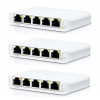 Ubiquiti USW-FLEX-MINI-3 Networks UniFi Switch Flex Mini (3-pack) Riadený Gigabit Ethernet (10/100/1000) Podpora napájania cez Ethernet (PoE) Biela (USW-FLEX-MINI-3)