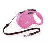 Vodítko FLEXI Classic NEW M lanko 8m/20kg ružová