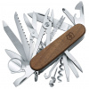 Outfit4Events Švajčiarsky nôž SwissChamp Wood, 91 mm sa rúčkou z orechového dreva