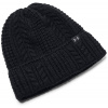 UNDER ARMOUR W Halftime Cable Knit Beanie-BLK