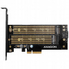 Adaptér Axagon PCEM2-D PCIe NVME SATA M.2