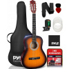 GITARA AKUSTYCZNA 3/4 PRE ZAČIATOČNÍKOV PRE DETI A MLÁDEŽ, KRÁSNA SADA