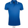 SOL'S | Pasadena Men, Pánske polo, modrá royal - biela, L