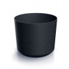 PROSPERPLAST Kvetináč TUBO ECO WOOD antracit 29,2cm