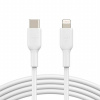 BELKIN BOOST Charge odolný nabíjací a dátový kábel USB-C/Lightning - MFi na iPhone/iPad/iPod/AirPods - 1 m - biely CAA003bt1MWH - možnosť vrátiť tovar ZADARMO do 30tich dní