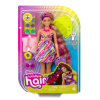 Barbie Bábika Totally hair Odletové účesy Kvety HCM89