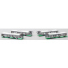 JC Wings - Set 4 ks letištních autobusů EVA Air, 1/400