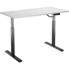 AlzaErgo Table ET2 čierny + doska TTE-12 120 × 80 cm biely laminát