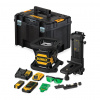 DeWALT DCE080D1GS - AKU rotačný laser Tool Connect™ zelený 18V, 300m, 1×AKU 2,0Ah, kufor TSTAK™, prijímač