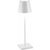 Stolná lampa Poldina 38 cm biela