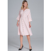 Svetlo ružové retro šaty s gombíkmi M843 Light Pink M