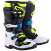 boty TECH 7 S, ALPINESTARS, dětské (černá/bílá/žlutá fluo/modrá, vel. 35,5)