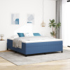 vidaXL Rám postele Modrý 180x200 cm Rústiková látka - Modrá - 264657-281297