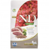 N&D QUINOA GF NEUTERED Adult Dog Mini DUCK, broccoli & asparagus - 2 x 7,0kg