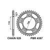 PBR 435738C45 PBR ZADNÉ REŤAZOVÉ KOLESO 4357 38 C45 HONDA VT 750S 11-13 (JTR1304.38) (REŤAZ 525)