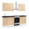 Casarredo Kuchyně FELIPE B 180 bílá/dub sonoma