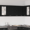 vidaXL Čierna dubová visiaca skriňa - 80x31x60 cm - Vyrobené z inžinierskeho dreva 863144