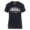 Dámske Tričko s krátkym rukávom GUESS SS RN SEQUINS LOGO TEE W4GI31I3Z14-JBLK – Čierna