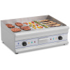 Royal Catering Grilovacia platňa - dvojitá - elektrická - 75 cm - hladká/ryhovaná - 2 x 3 200 W RCG 75G