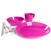 GSI Outdoors Cascadian 1 Person Table Set Magenta