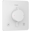 HANSGROHE Ecostat Comfort Q termostat pod omietku pre 2 spotrebiče, matná biela, 33713700