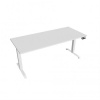 Hobis Pracovný stôl Motion, PO, 2S, 180x70,5-120,5x80 cm, biela/biela