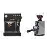 Ascaso Steel UNO PID, Black&Wood + Eureka Mignon Libra 65 All Purpose, CR grey