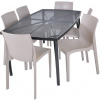 ROJAPLAST Set záhradného nábytku ZWMT-24 záhradný stôl 1 + 6 záhradných stoličiek EMMA
