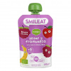 SMILEAT BIO vrecko grécky jogurt, jablko, banán, malina a ryža 9m+ (100g)