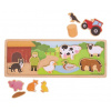 Bigjigs Toys magnetické puzzle farma