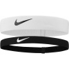 Súprava čeleniek NIKE Flex Headband 2-pack Black-White