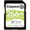 Kingston Canvas Select Plus SDXC karta 256 GB Class 10 UHS-I; SDS2/256GB