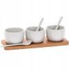 Excellent Servírovacie misky sa lyžičkami porcelán bambus KO-795880010