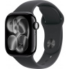 Apple Watch Series 11 (42mm) Klavírno čierny hliník s čiernym športovým remienkom M/L MEQU4MP/A